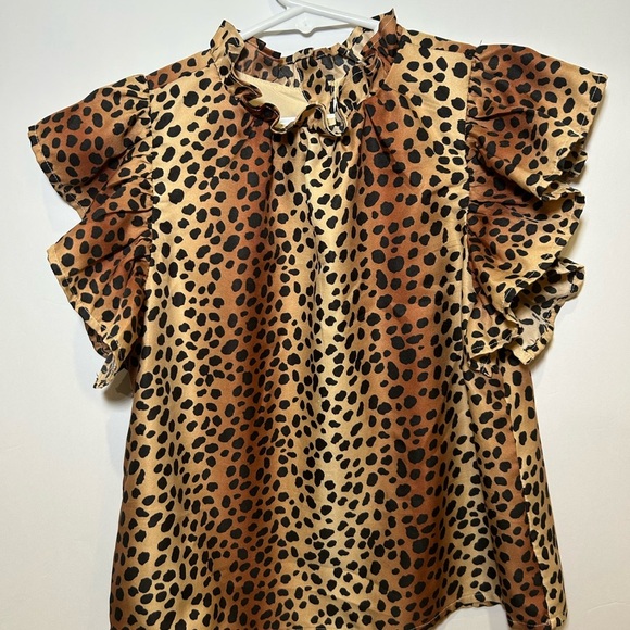 Janie & Jack Leopard Print Kids Top Girls 10 - Picture 4 of 6